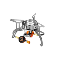 Portable gas stove on a transparent background